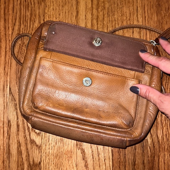 Fossil Brown Leather Shoulder Bag Purse Women’s OS - Picture 6 of 9